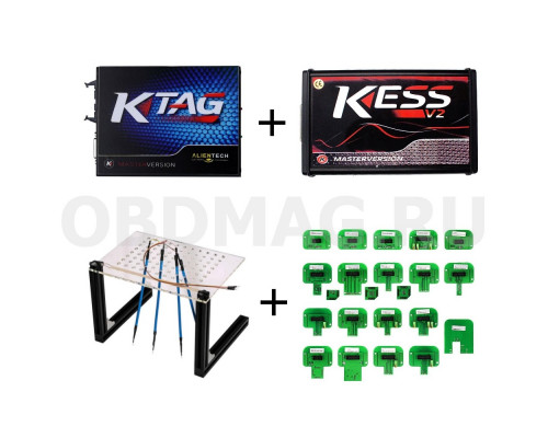 Комплект K-TAG  2.23 + Kess 2.47 + адаптеры 22 шт + BDM стол 
